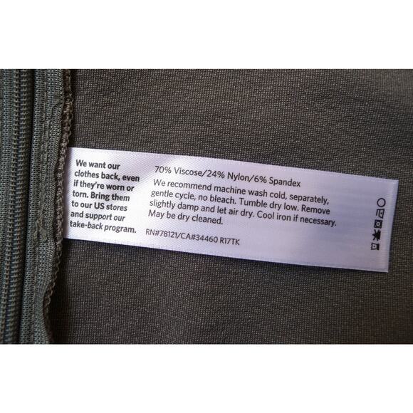 EILEEN FISHER Washable Crepe Elbow Sleeve Side Zip Shift Dress Smoke S NWT $238 - Picture 9 of 10